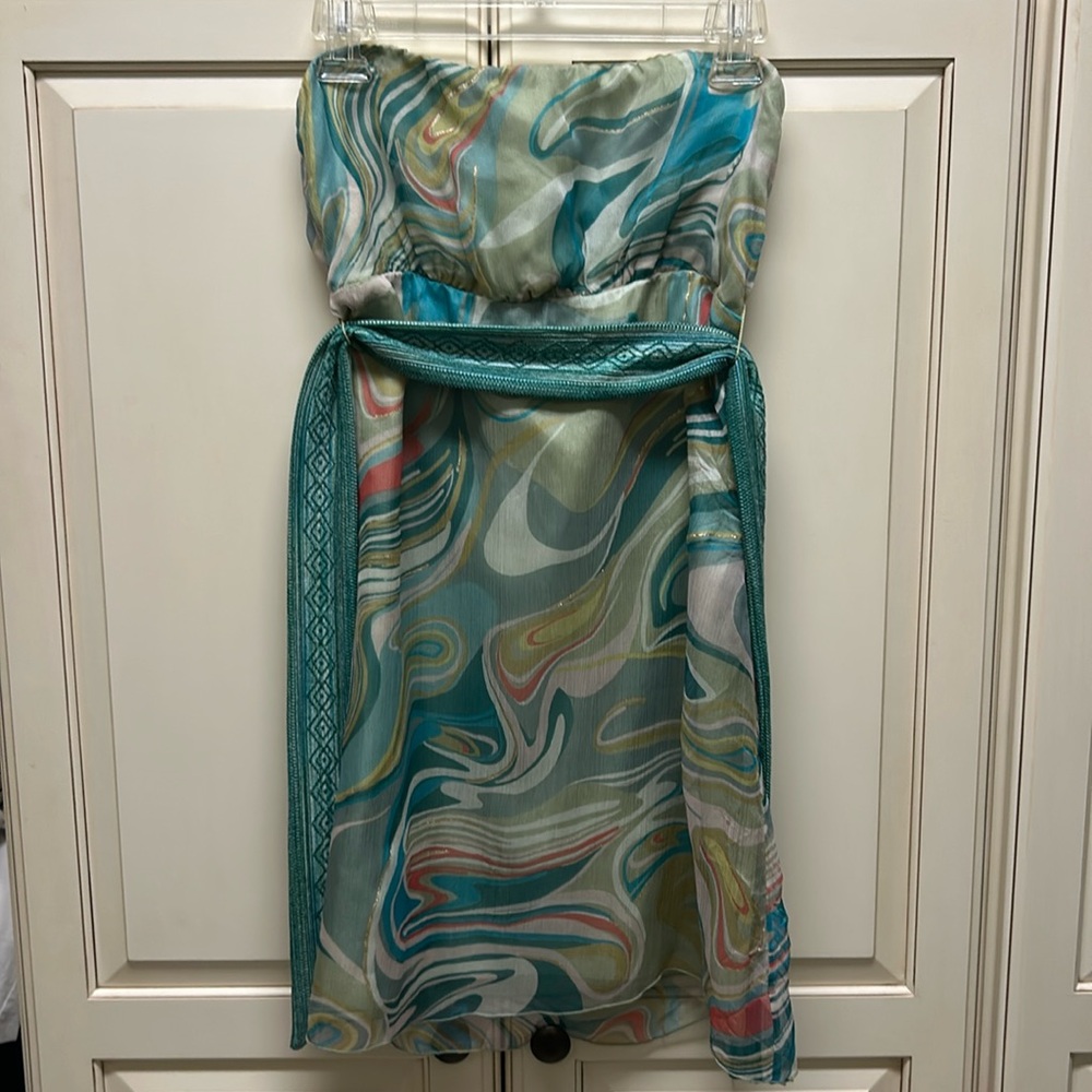 Anna Paul Tube Top, size small, sage green